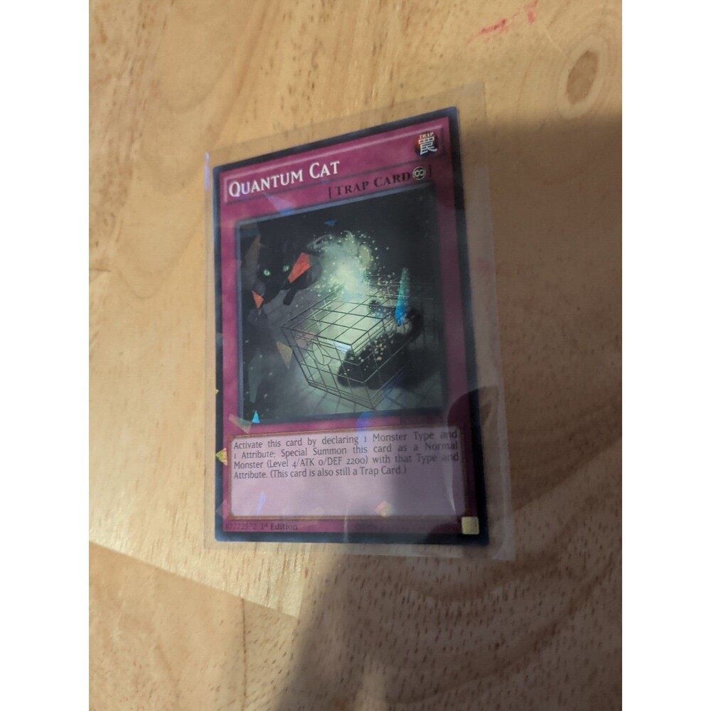 Yu-Gi-Oh Card Quantum Cat BP03-EN237 Shatterfoil Rare 1st Edition Collectable.